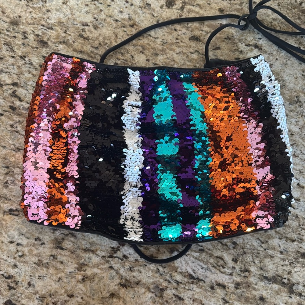 sequin skirt and top set